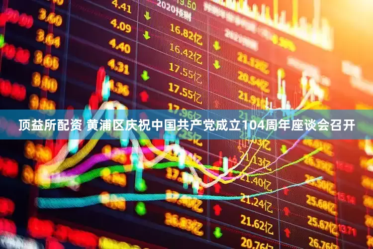顶益所配资 黄浦区庆祝中国共产党成立104周年座谈会召开