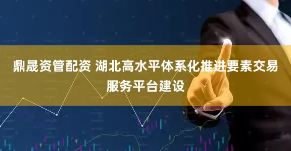 鼎晟资管配资 湖北高水平体系化推进要素交易服务平台建设
